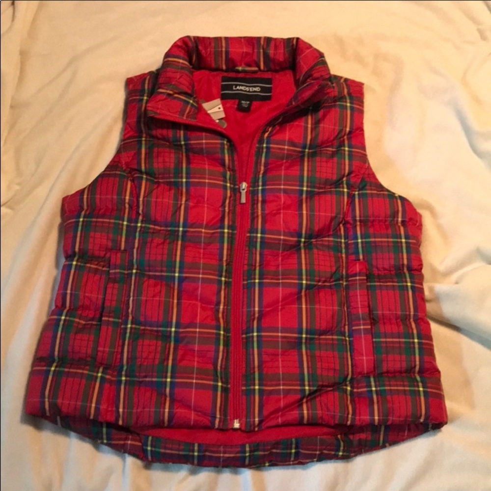 Lands End Sz Medium Puffer Vest